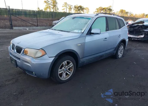 2006 BMW X3 3.0I from USA, damaged, VIN WBXPA93486WD29975